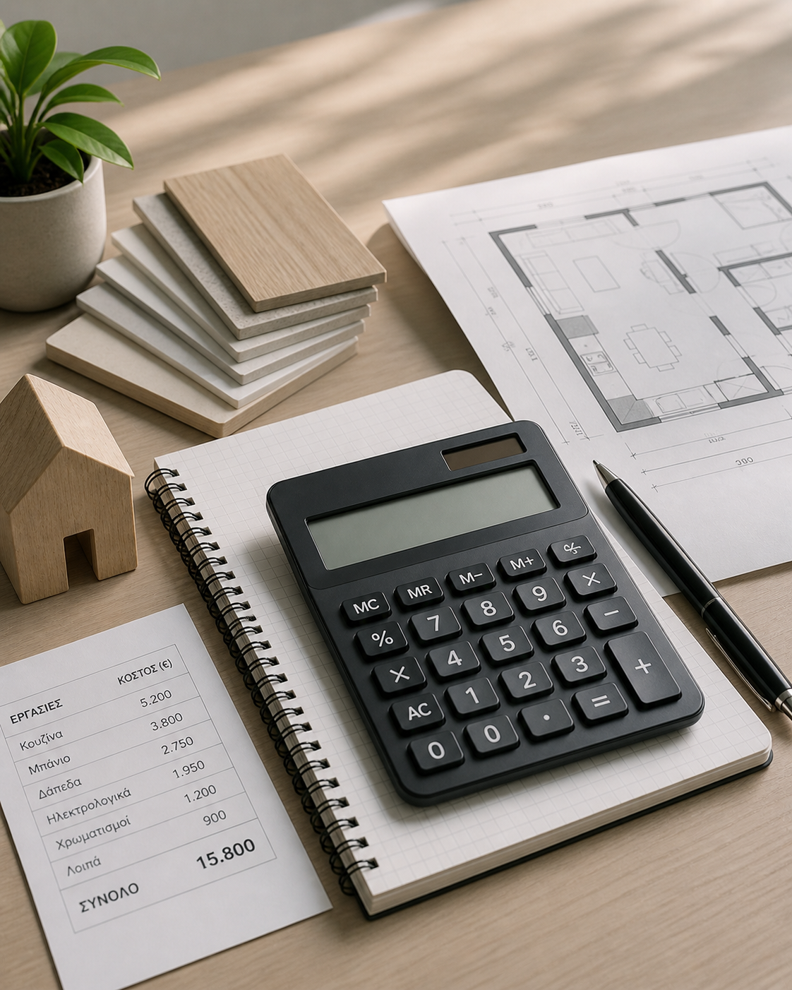 Renovation Cost Calculator — Υπολογισμός Κόστους Ανακαίνισης